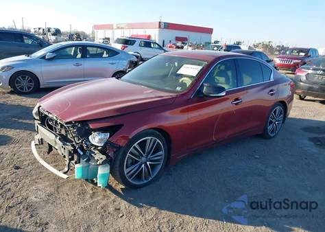 2014 Infiniti Q50 Premium z USA, uszkodzony, nr VIN JN1BV7AP5EM681967
